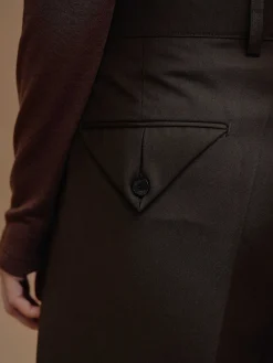 Source Unknown Vêtements-Pantalon Decontracte A Poche Triangulaire, Fondant