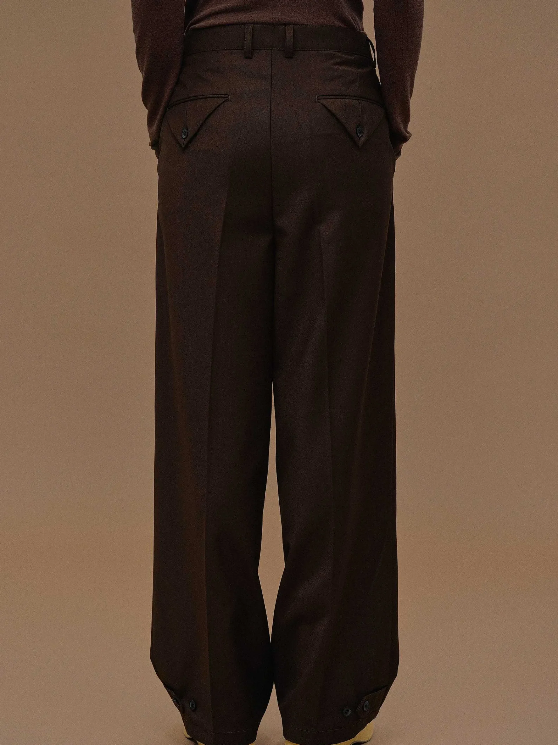 Source Unknown Vêtements-Pantalon Decontracte A Poche Triangulaire, Fondant