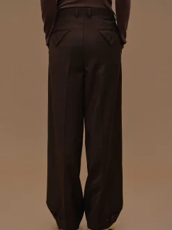 Source Unknown Bas-Pantalon Decontracte A Poche Triangulaire, Fondant