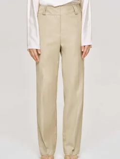 Source Unknown Bas-Pantalon Droit En Gabardine, Beige