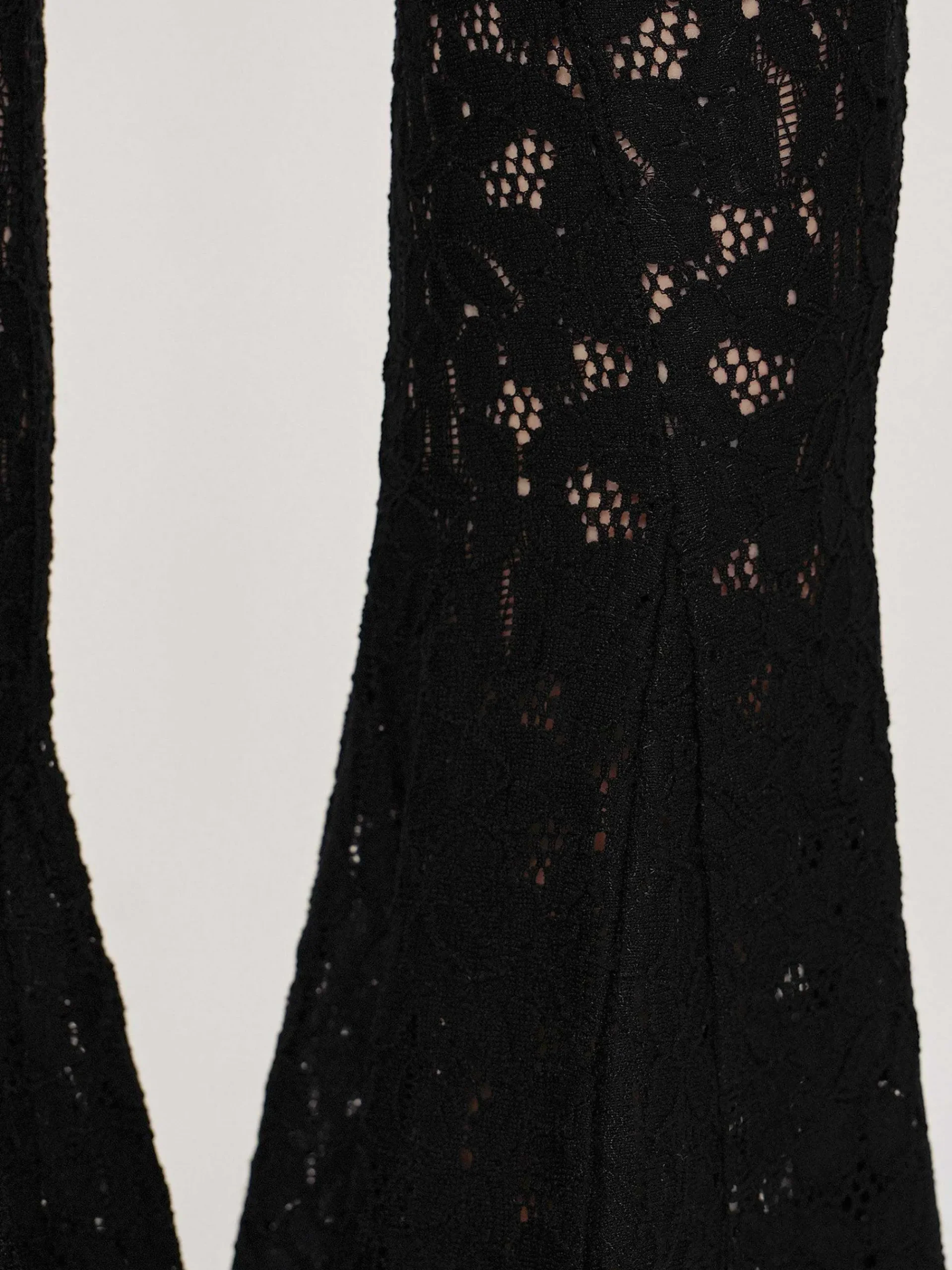 Source Unknown Accessoires-Pantalon En Dentelle Chantilly, Noir
