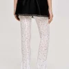 Source Unknown Accessoires-Pantalon En Dentelle Chantilly, Blanc