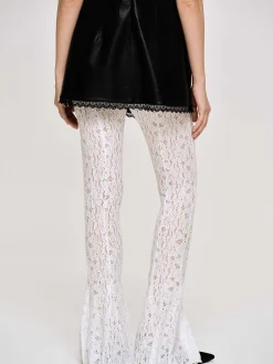 Source Unknown Accessoires-Pantalon En Dentelle Chantilly, Blanc