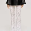 Source Unknown Accessoires-Pantalon En Dentelle Chantilly, Blanc