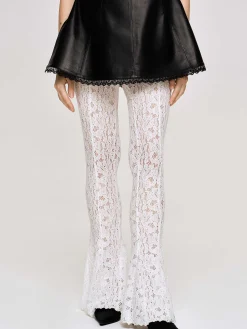 Source Unknown Accessoires-Pantalon En Dentelle Chantilly, Blanc