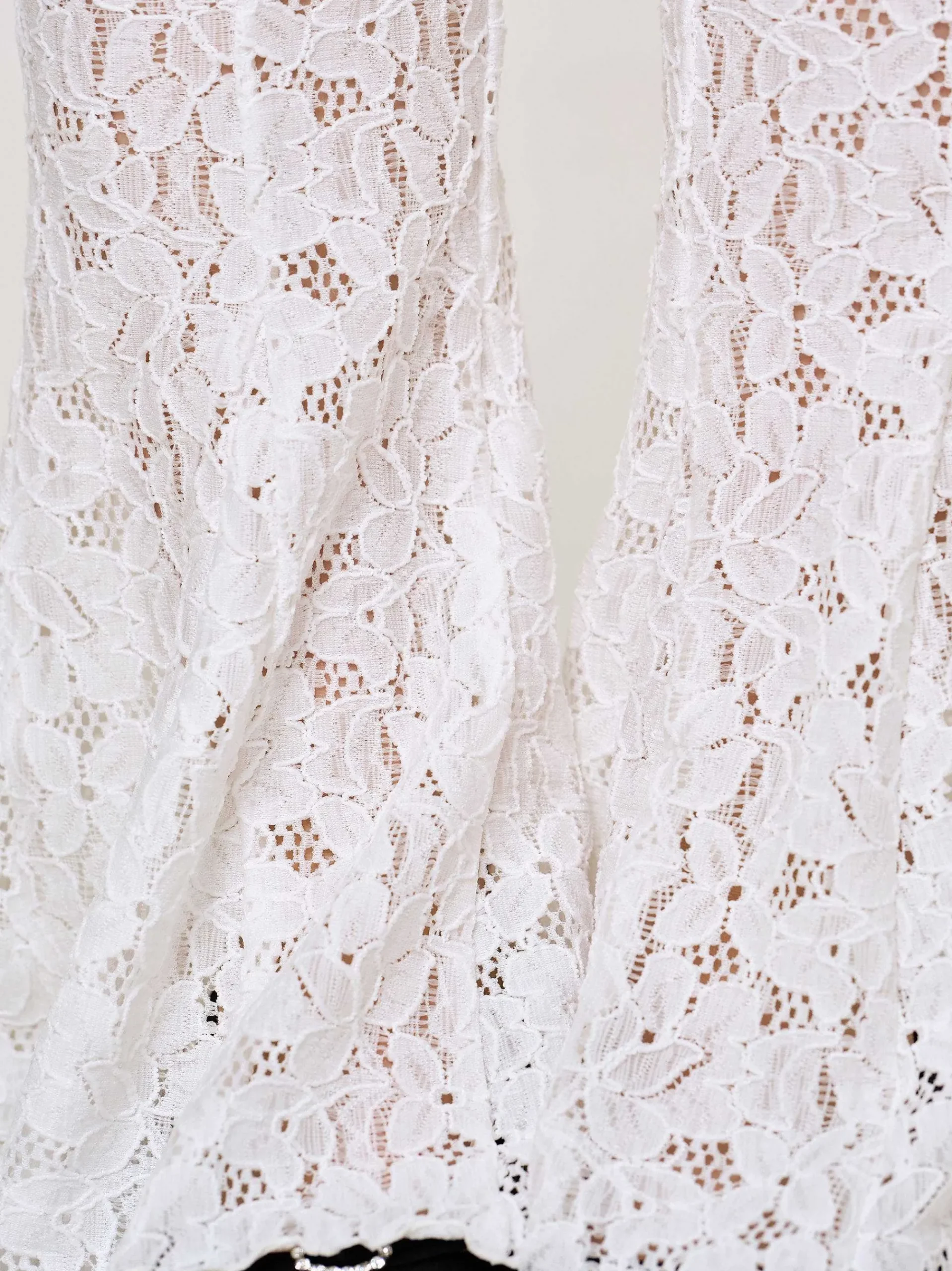 Source Unknown Accessoires-Pantalon En Dentelle Chantilly, Blanc