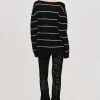 Source Unknown Accessoires-Pantalon En Dentelle Chantilly, Noir