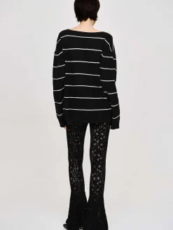 Source Unknown Accessoires-Pantalon En Dentelle Chantilly, Noir