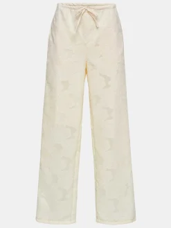 Source Unknown Bas-Pantalon Jacquard A Cordon, Ivoire