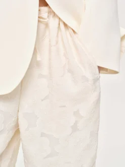Source Unknown Bas-Pantalon Jacquard A Cordon, Ivoire