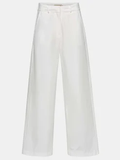 Source Unknown Bas-Pantalon Large En Popeline, Blanc