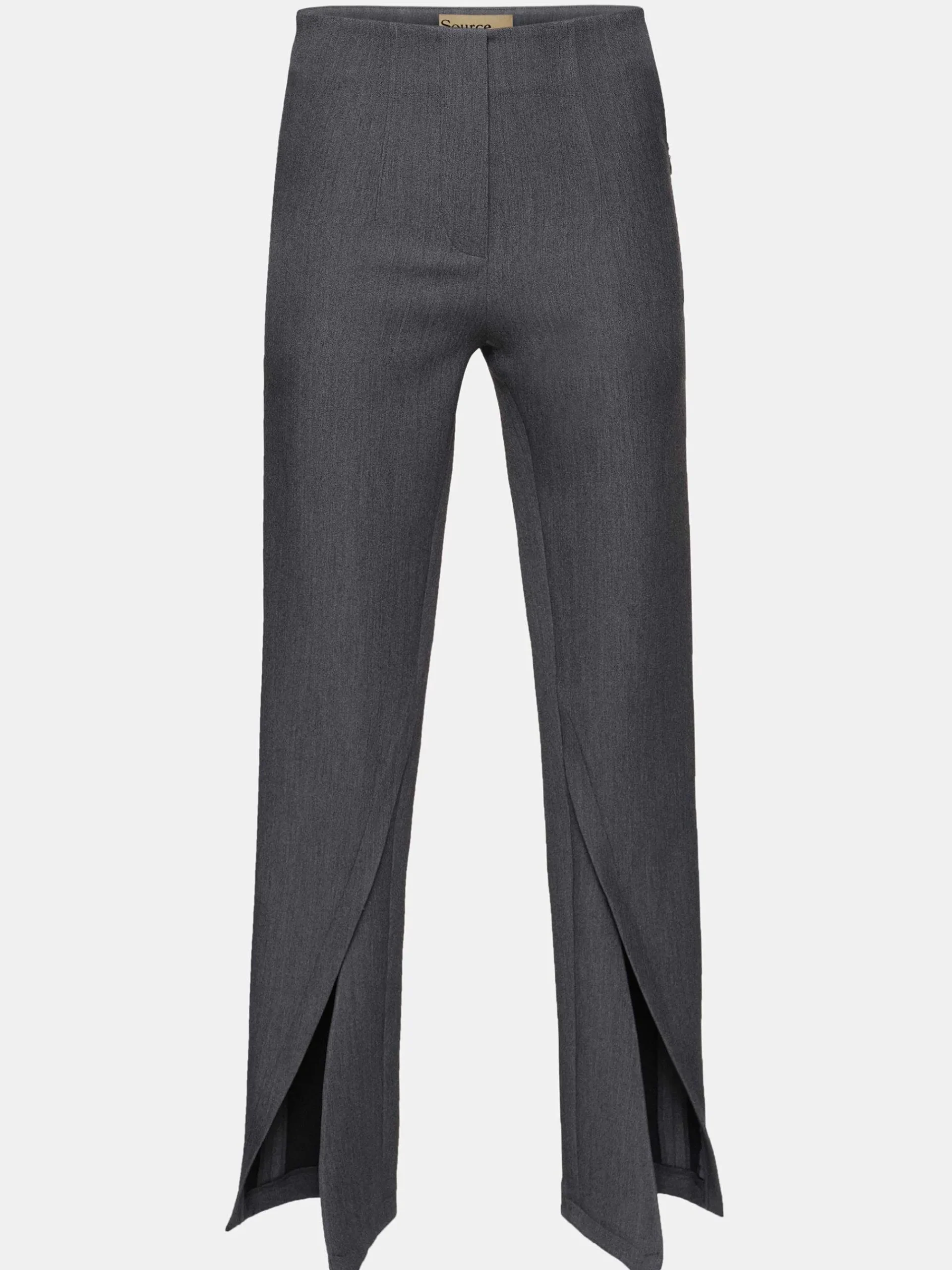 Source Unknown Vêtements-Pantalon Slim Coupe Biais Tyia, Charbon Fonce