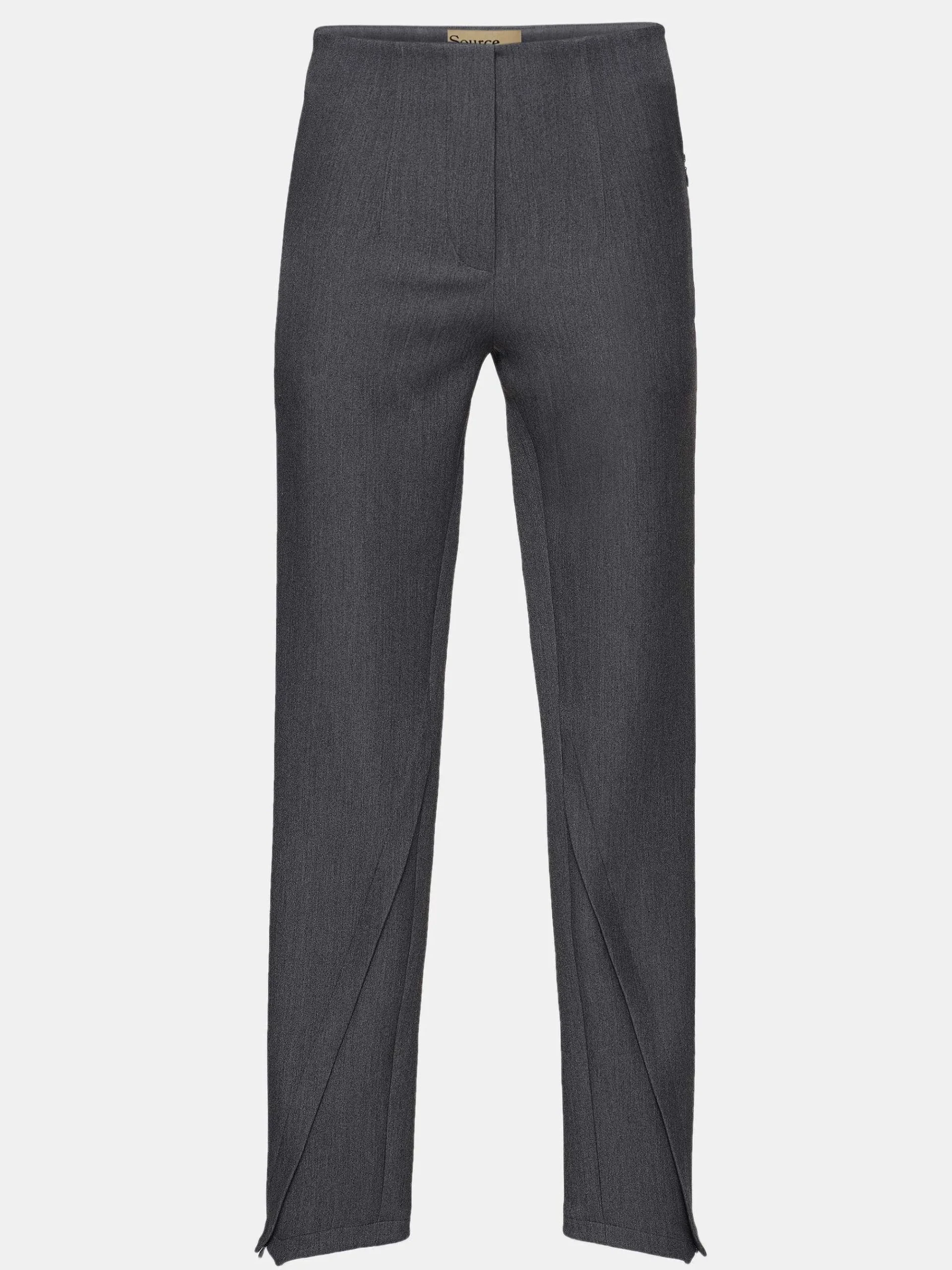 Source Unknown Vêtements-Pantalon Slim Coupe Biais Tyia, Charbon Fonce
