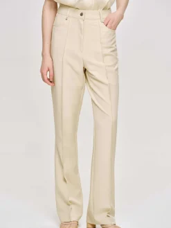 Source Unknown Bas-Pantalon Slim Froisse, Beurre