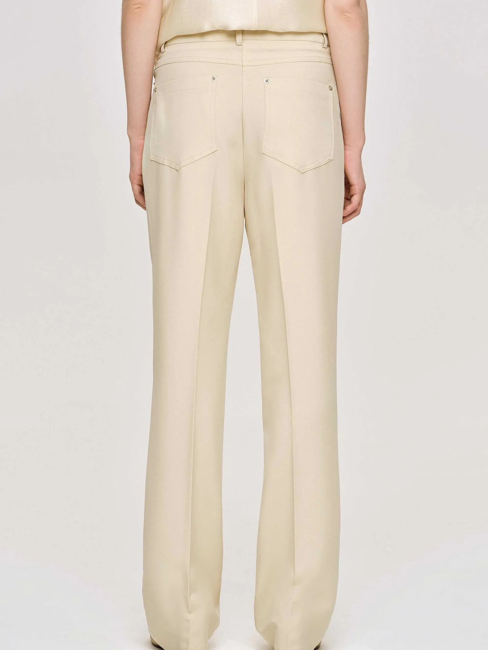 Source Unknown Vêtements-Pantalon Slim Froisse, Beurre