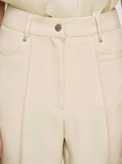 Source Unknown Vêtements-Pantalon Slim Froisse, Beurre