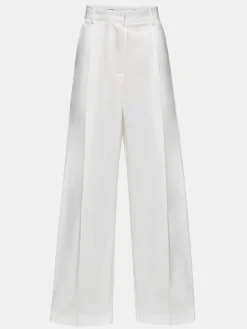 Source Unknown Bas-Pantalon Taiamo Fluide Satin, Blanc