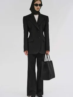 Source Unknown Vêtements-Poldo Sablier Blazer, Noir