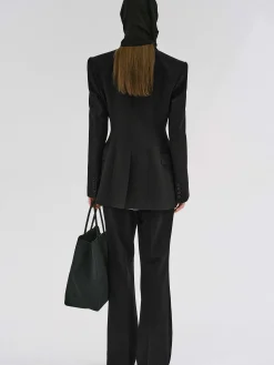 Source Unknown Vêtements D'Exterieur-Poldo Sablier Blazer, Noir