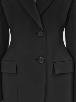 Source Unknown Vêtements D'Exterieur-Poldo Sablier Blazer, Noir