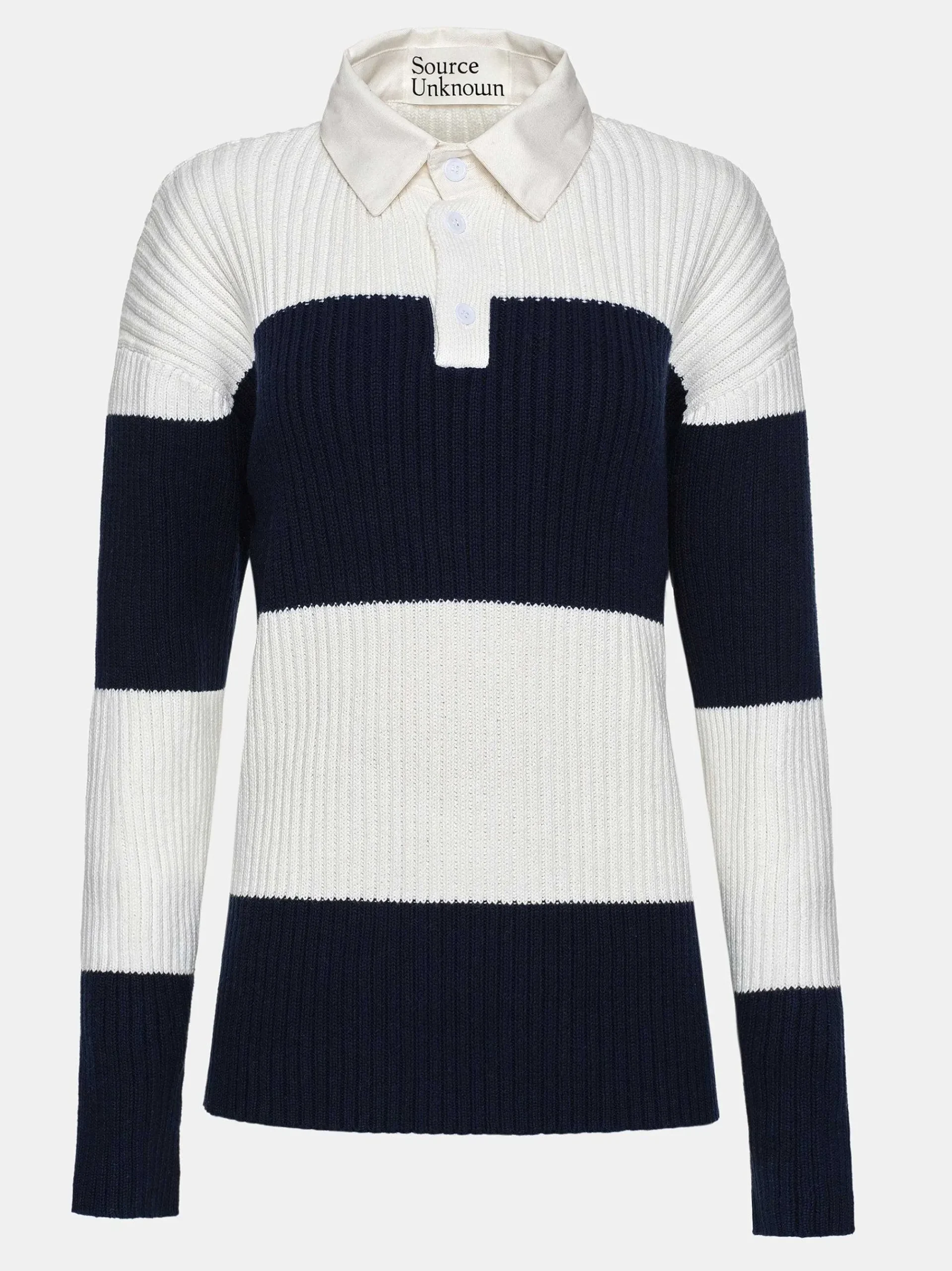 Source Unknown Accessoires-Polo En Tricot Surdimensionne Matias, Bleu Marine