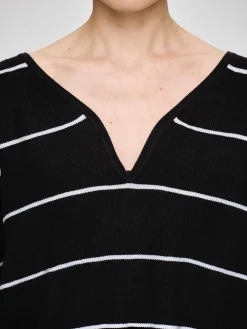 Source Unknown Vêtements-Pull A Col En V Profond, Noir