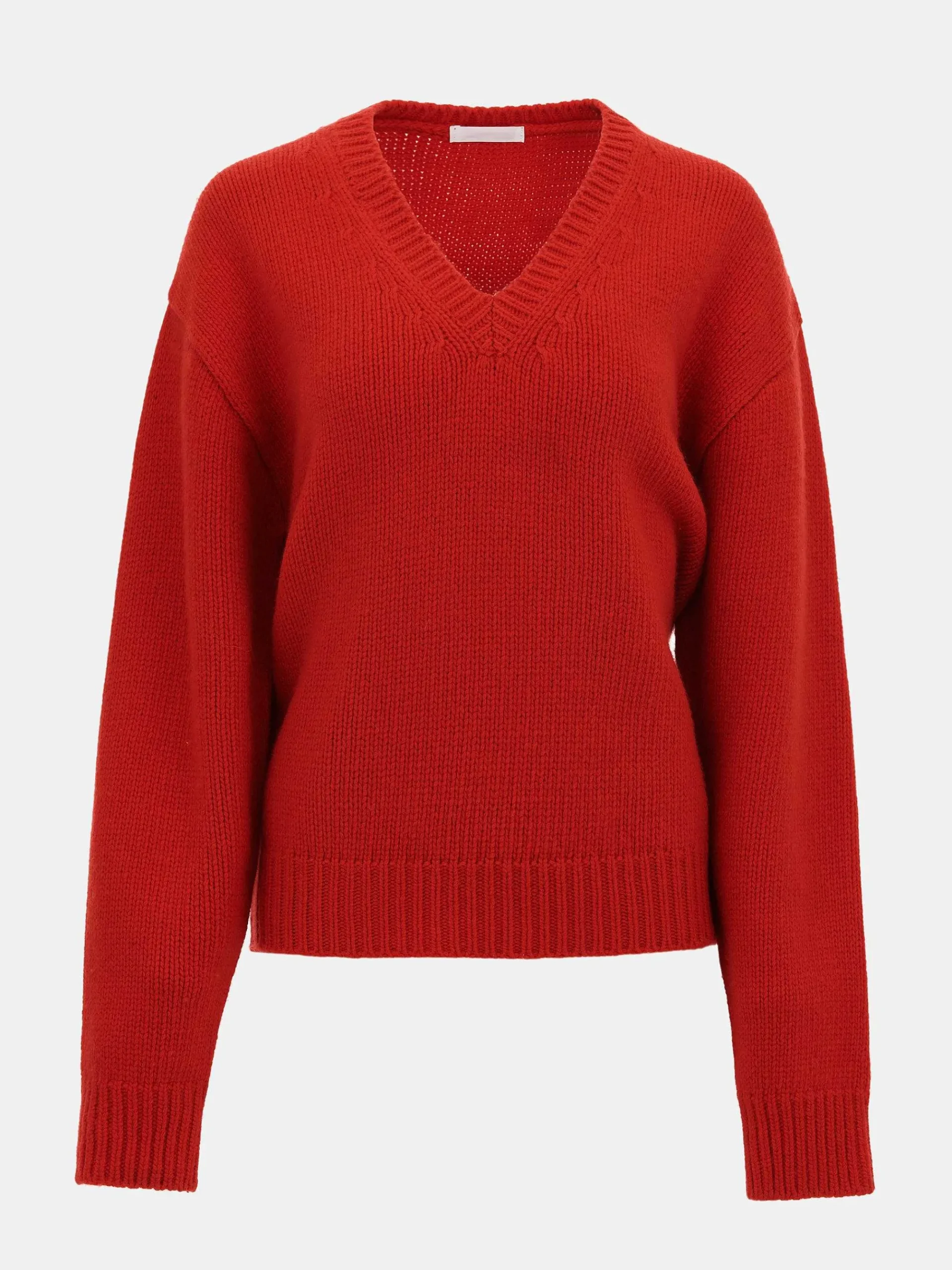 Source Unknown Vêtements-Pull En Laine Extra Fine, Rouge