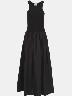 Source Unknown Robes-Robe Debardeur Amal Taille Basse Racer, Noir