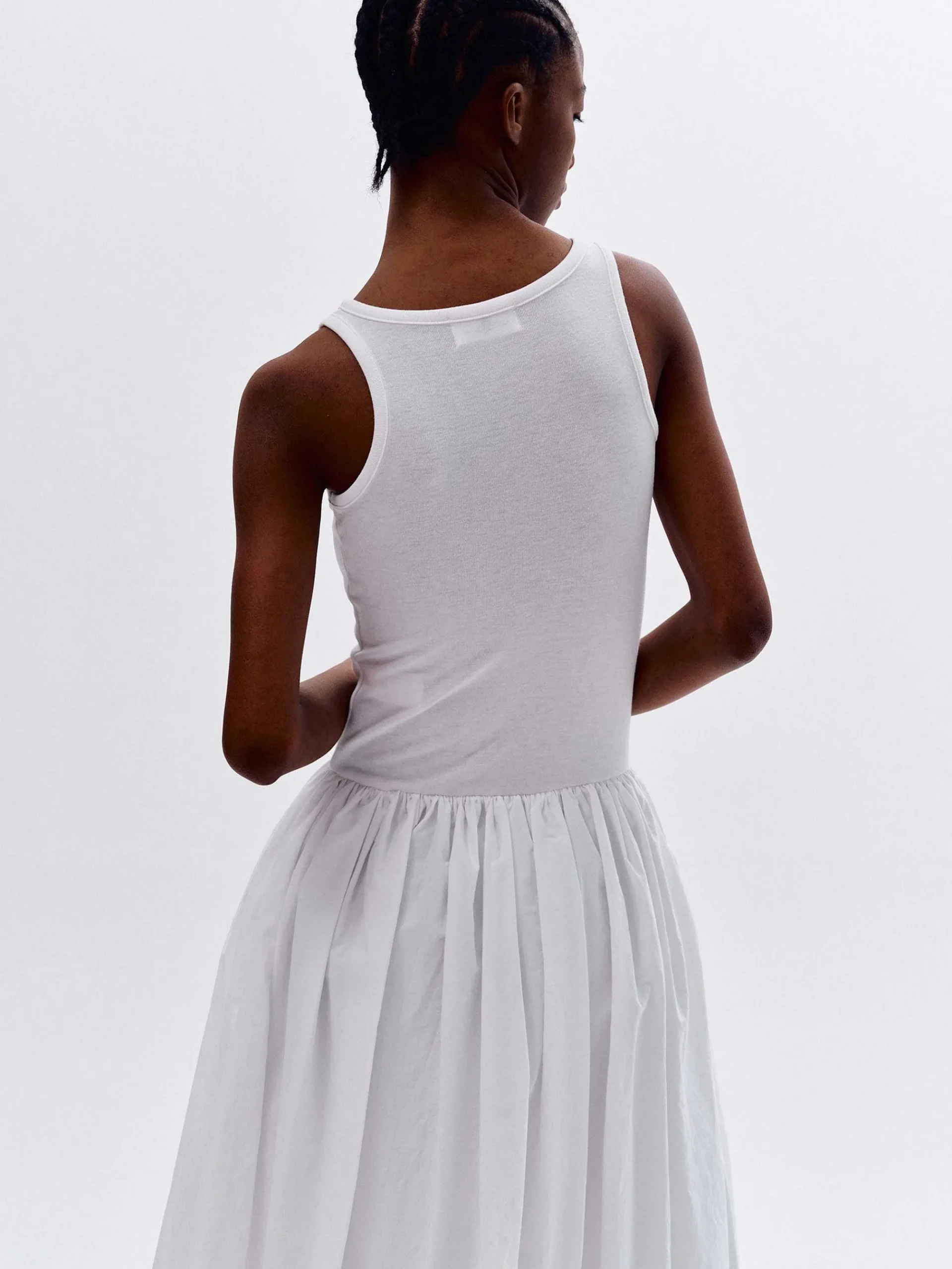 Source Unknown Accessoires-Robe Debardeur En Coton, Blanc