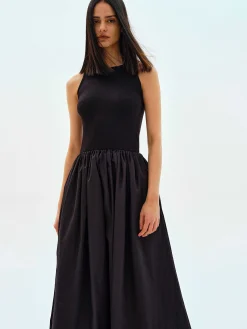 Source Unknown Vêtements-Robe Debardeur En Coton, Noir