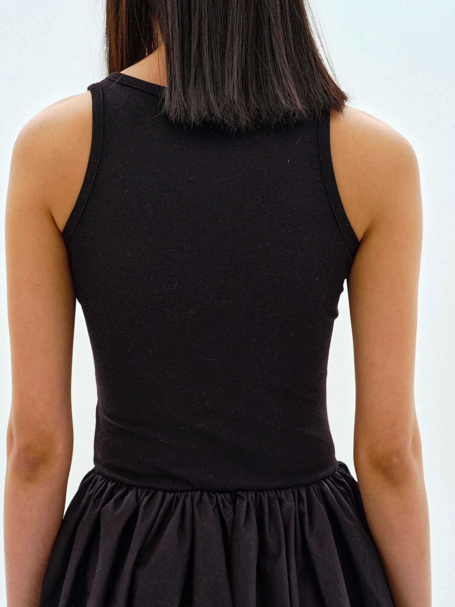 Source Unknown Vêtements-Robe Debardeur En Coton, Noir