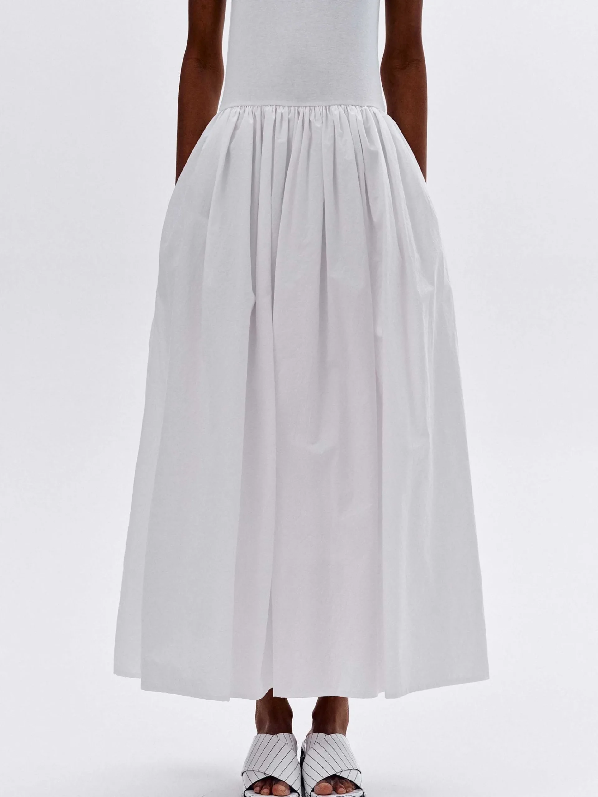 Source Unknown Accessoires-Robe Debardeur En Coton, Blanc