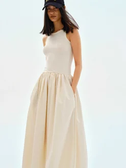 Source Unknown Robes-Robe Debardeur En Coton, Tofu
