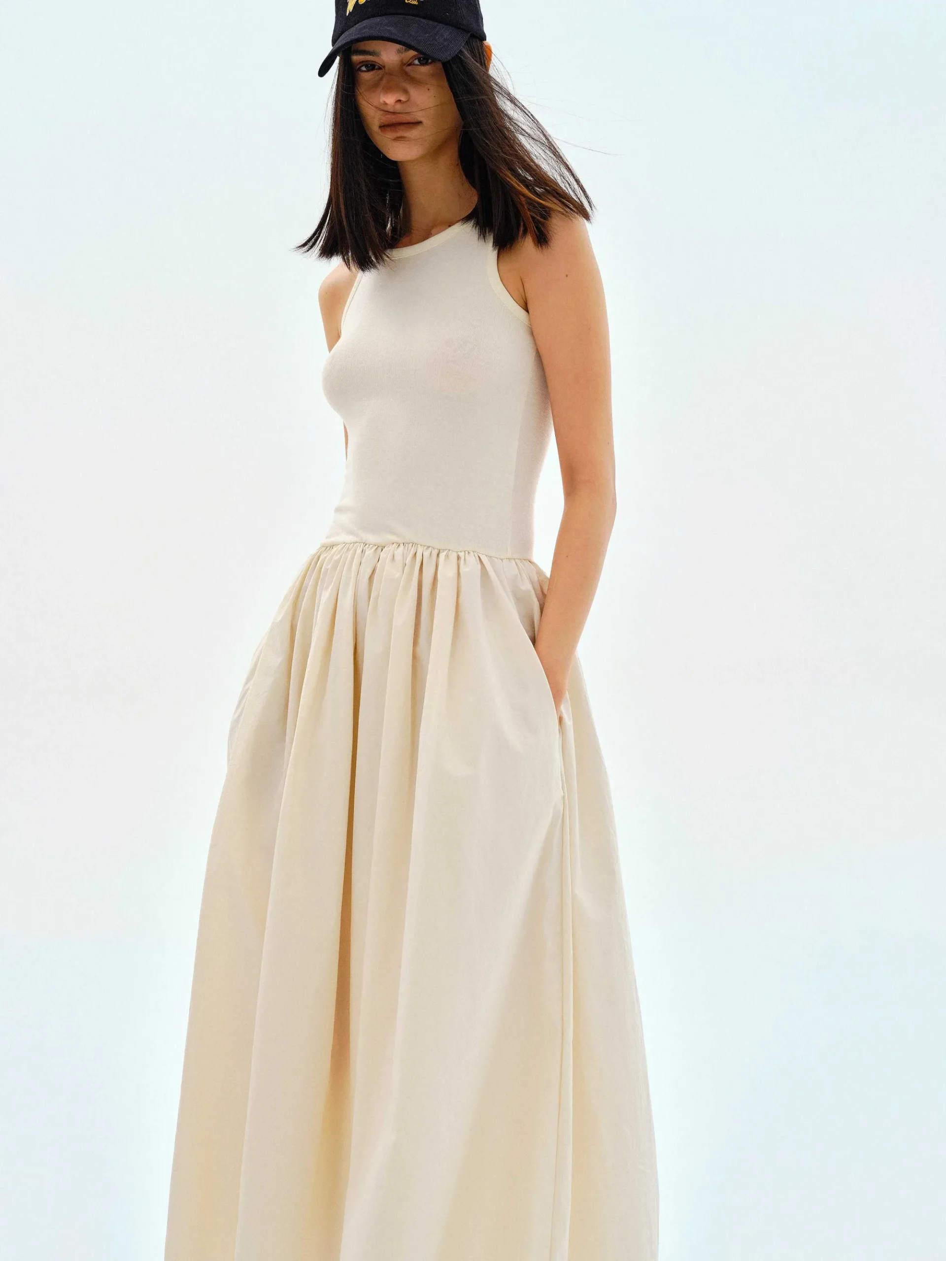 Source Unknown Robes-Robe Debardeur En Coton, Tofu