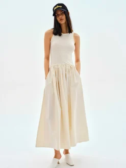 Source Unknown Robes-Robe Debardeur En Coton, Tofu