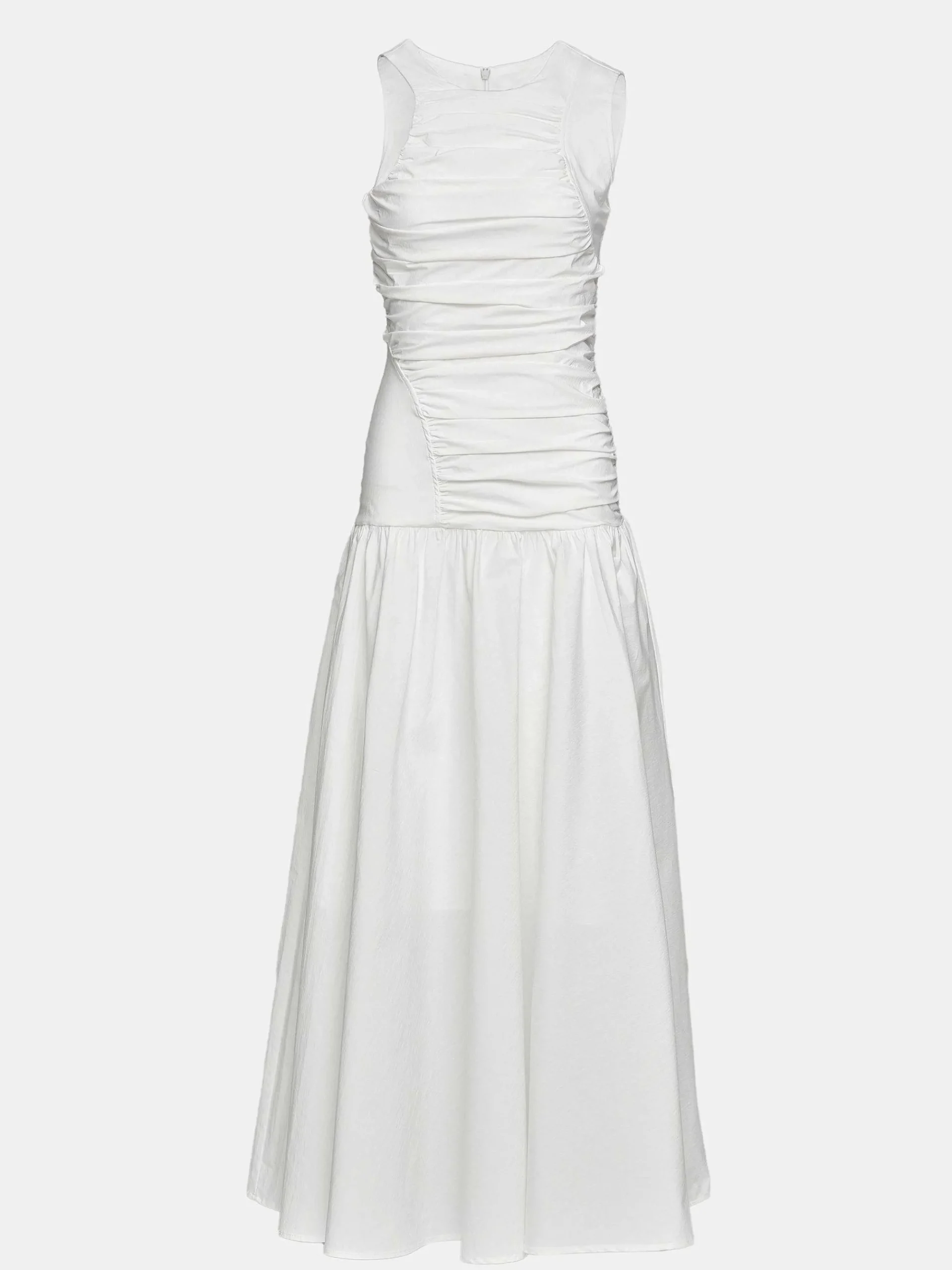 Source Unknown Accessoires-Robe Froncee A Taille Basse, Blanc Casse
