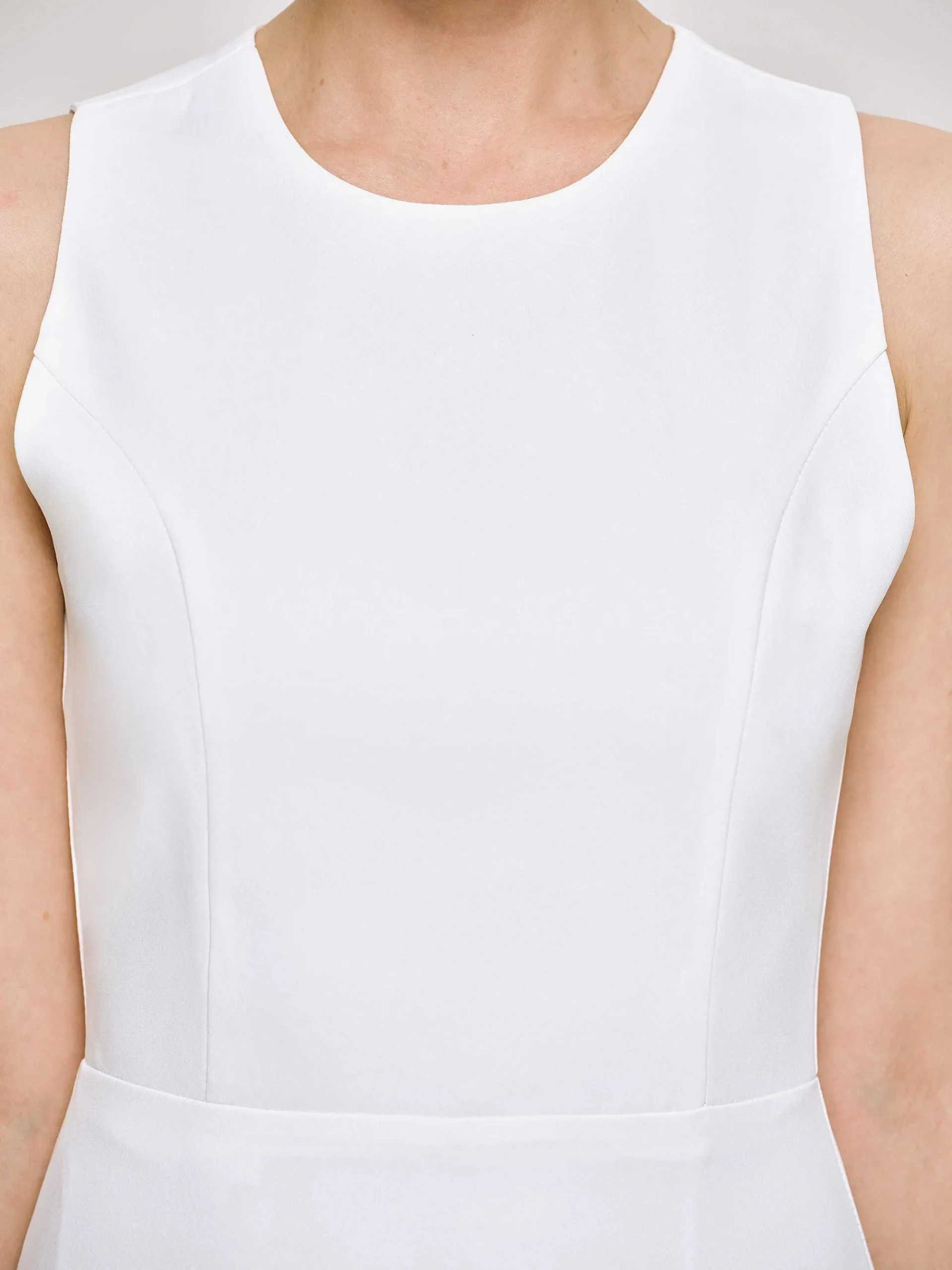 Source Unknown Robes-Robe Longue Ajustee, Blanc