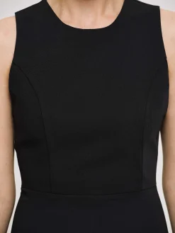 Source Unknown Robes-Robe Longue Ajustee, Noir