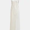 Source Unknown Accessoires-Robe Longue En Satin, Perle