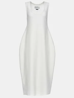 Source Unknown Vêtements-Robe Mi-Longue Adua Vase, Blanc