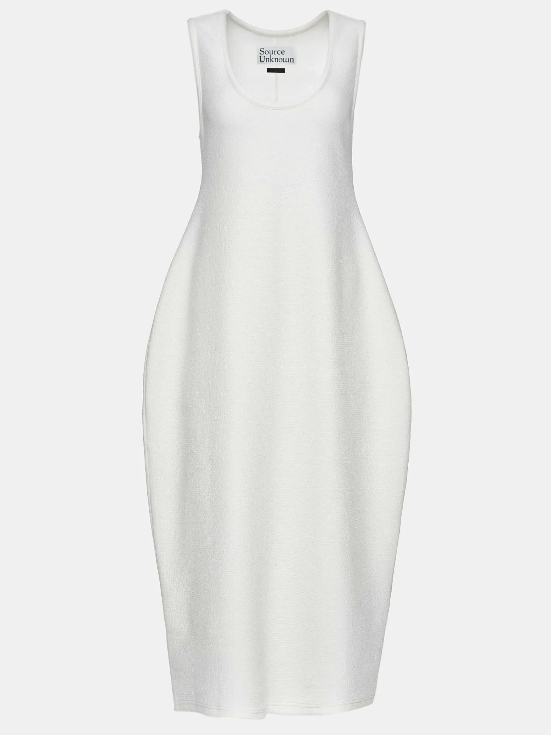 Source Unknown Robes-Robe Mi-Longue Adua Vase, Blanc