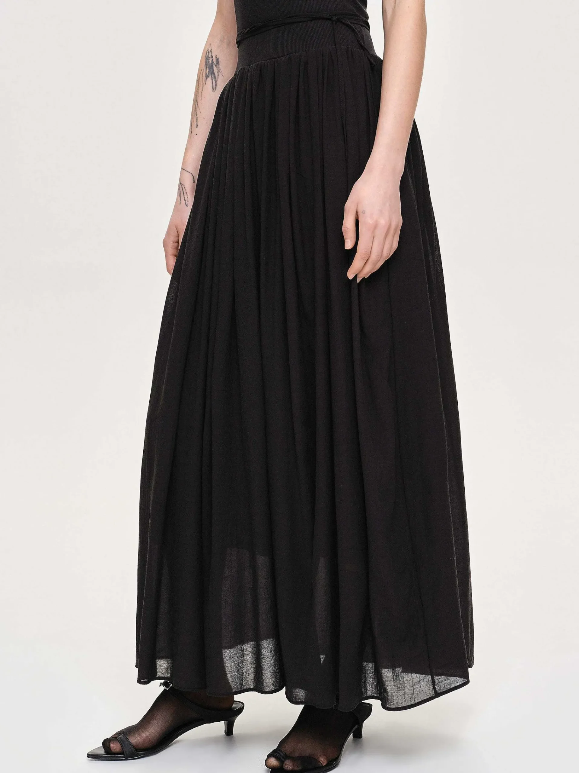 Source Unknown Accessoires-Robe Nuisette En Tulle, Noir