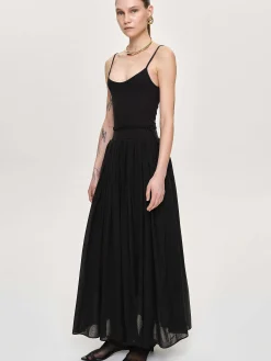 Source Unknown Accessoires-Robe Nuisette En Tulle, Noir