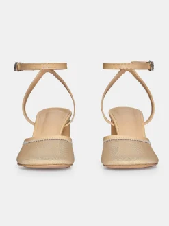 Source Unknown Chaussures Et Sacs-Sandales A Bout En Maille Noa, Camel