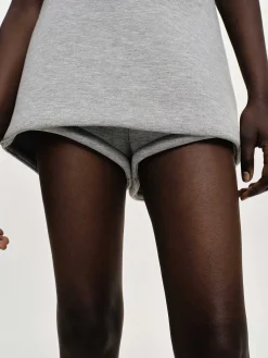 Source Unknown Bas-Segura Sweat Mini Jupes-Shorts, Gainsboro Melange