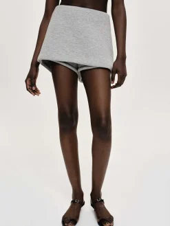 Source Unknown Vêtements-Segura Sweat Mini Jupes-Shorts, Gainsboro Melange