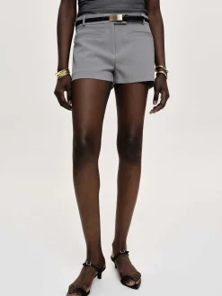 Source Unknown Bas-Short A Poche Passepoilee Ulna, Gris