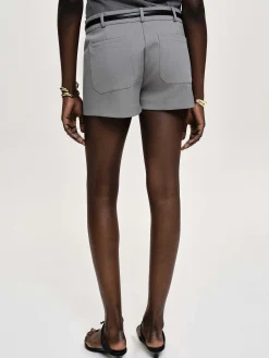 Source Unknown Vêtements-Short A Poche Passepoilee Ulna, Gris