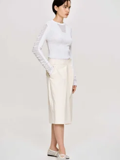 Source Unknown Vêtements-Short Enveloppe En Coton, Amande