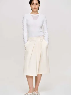 Source Unknown Vêtements-Short Enveloppe En Coton, Amande